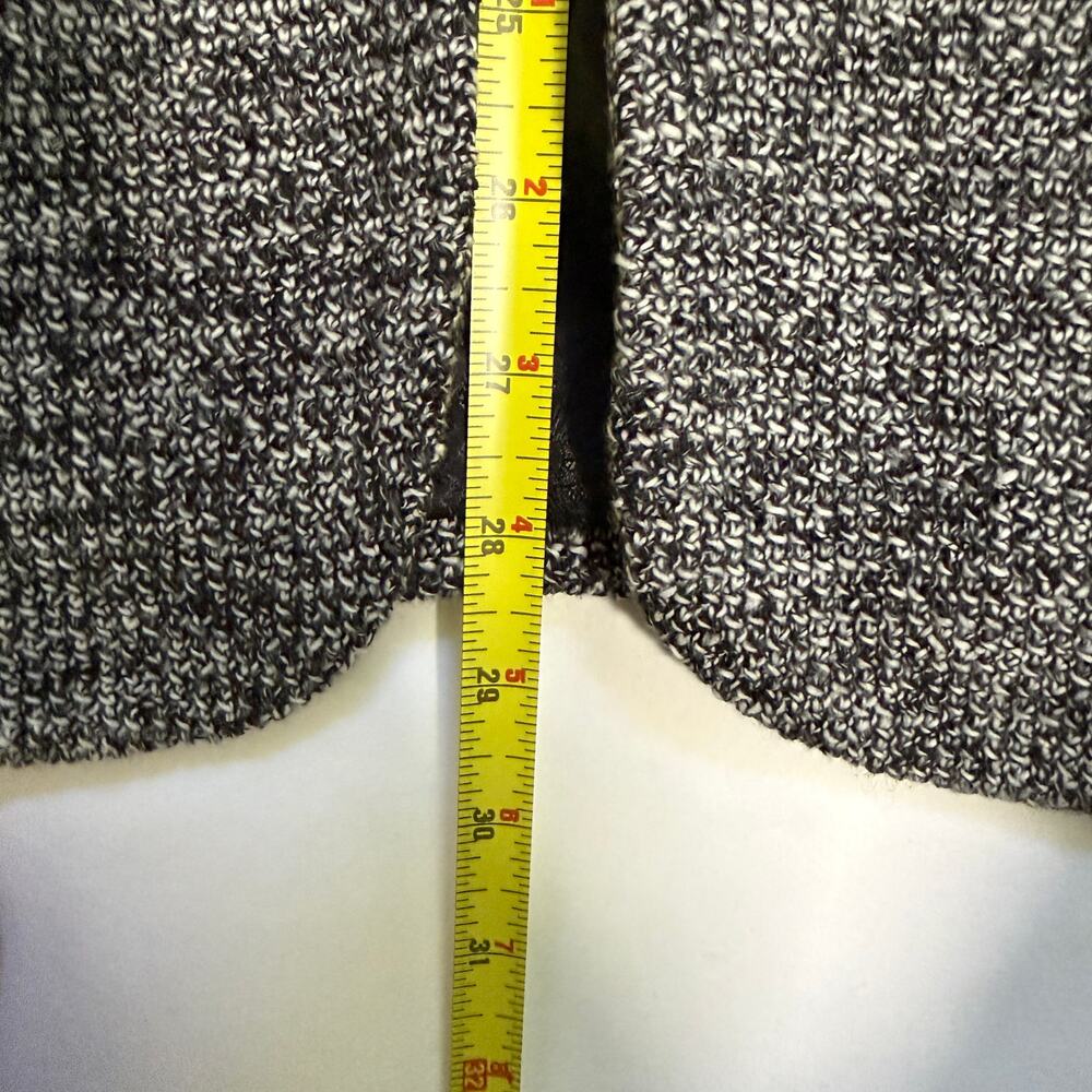 Soft Surrounding St James Jacket Blazer L Black White Tweed Academia Preppy Work - Picture 6 of 13